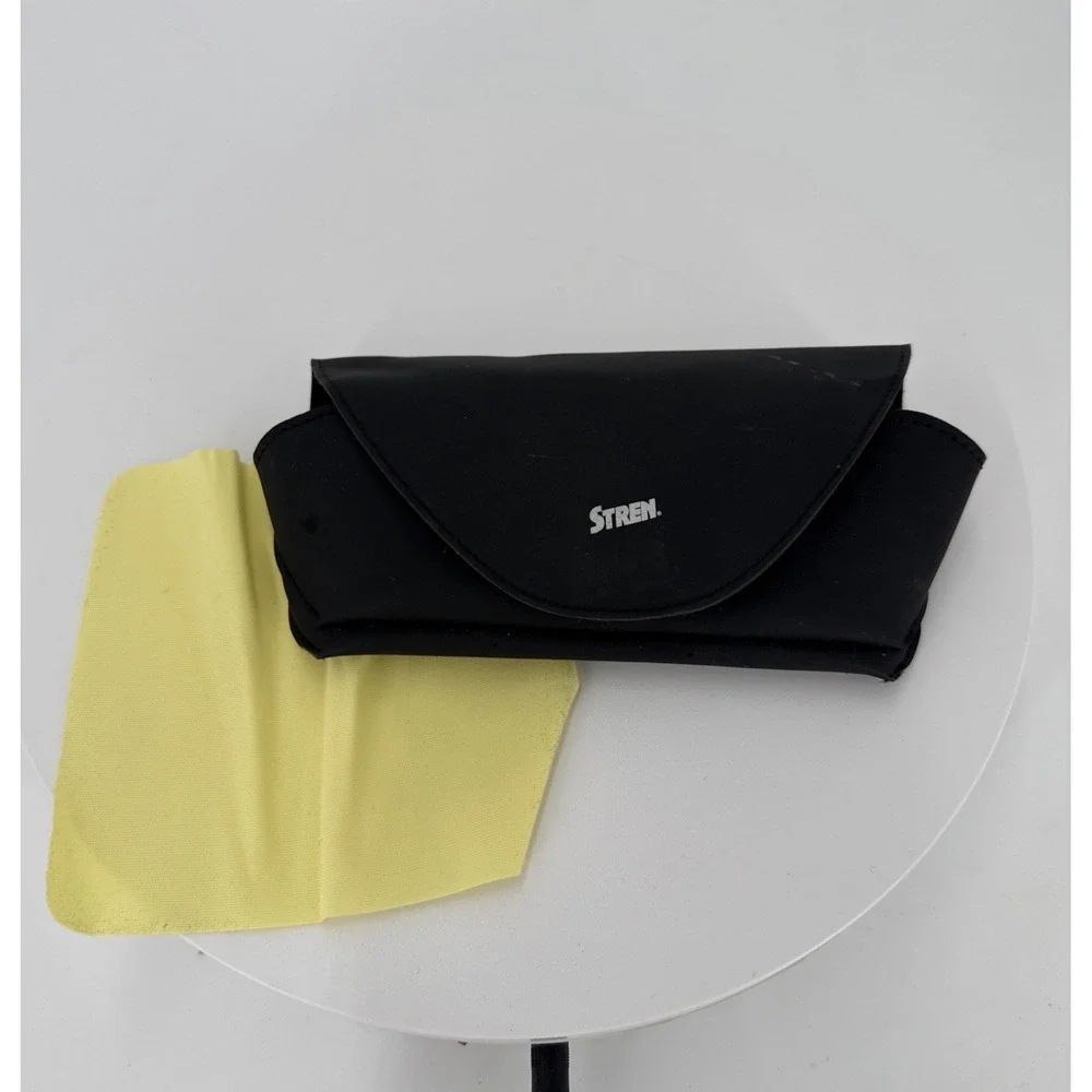 Black Soft Expandable Eyeglass Case and Cloth-Stren-Multi Section